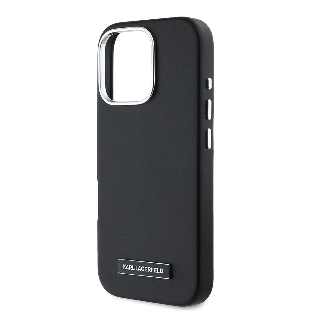 Karl Lagerfeld iPhone 16 Pro Orjinal Lisanslı Magsafe Metal Kamera ve Buton Tasarımlı Plaka Logolu PU Deri Telefon Kılıfı-6 Karl Lagerfeld iPhone 16 Pro Orjinal Lisanslı Magsafe Metal Kamera ve Buton Tasarımlı Plaka Logolu PU Deri Telefon Kılıfı-6